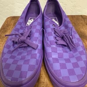Vans Vibrant Purple Checkered Shoes